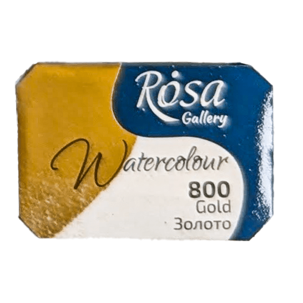 ROSA Fine Art Materials Watercolour Pan Gold ROSA Gallery - Watercolours - Individual Half Pans