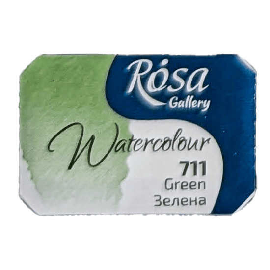 ROSA Fine Art Materials Watercolour Pan Green ROSA Gallery - Watercolours - Individual Half Pans