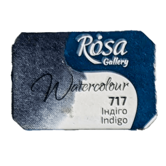 ROSA Fine Art Materials Watercolour Pan Indigo ROSA Gallery - Watercolours - Individual Half Pans