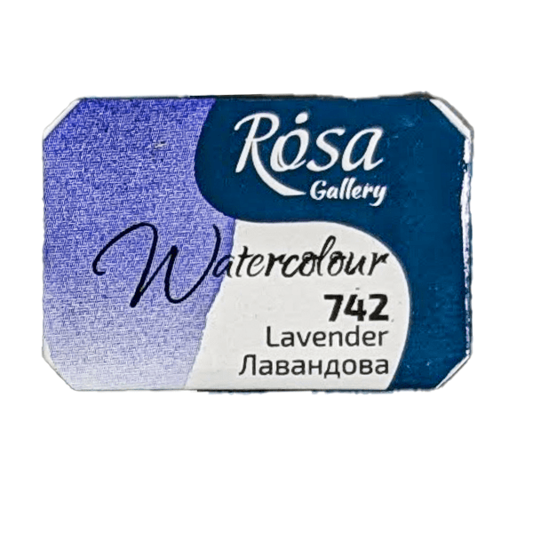 ROSA Fine Art Materials Watercolour Pan Lavender ROSA Gallery - Watercolours - Individual Half Pans