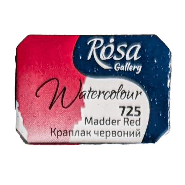 ROSA Fine Art Materials Watercolour Pan Madder Red ROSA Gallery - Watercolours - Individual Half Pans