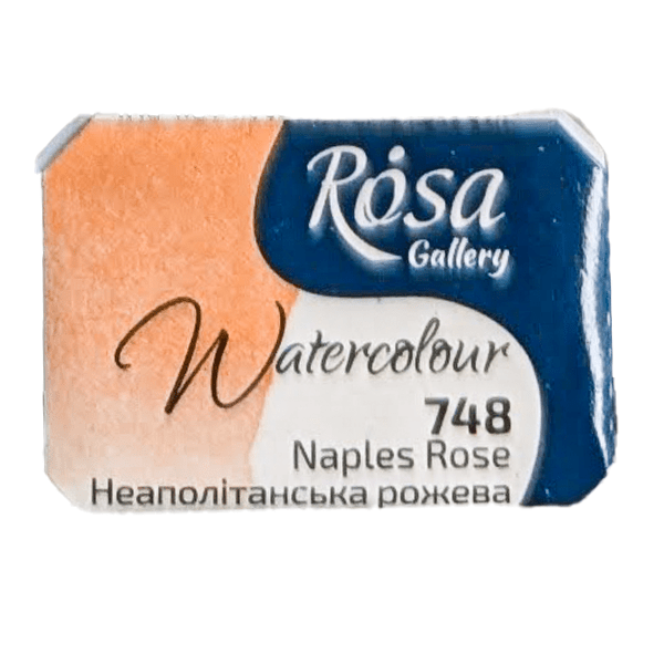 ROSA Fine Art Materials Watercolour Pan Naples Rose ROSA Gallery - Watercolours - Individual Half Pans