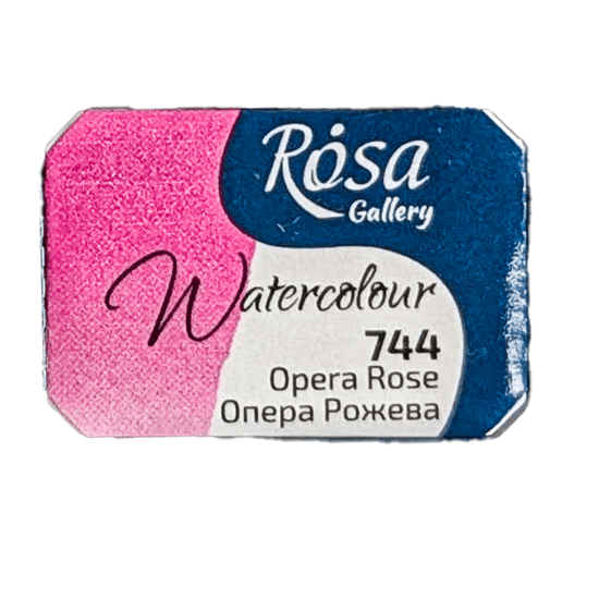 ROSA Fine Art Materials Watercolour Pan Opera Rose ROSA Gallery - Watercolours - Individual Half Pans