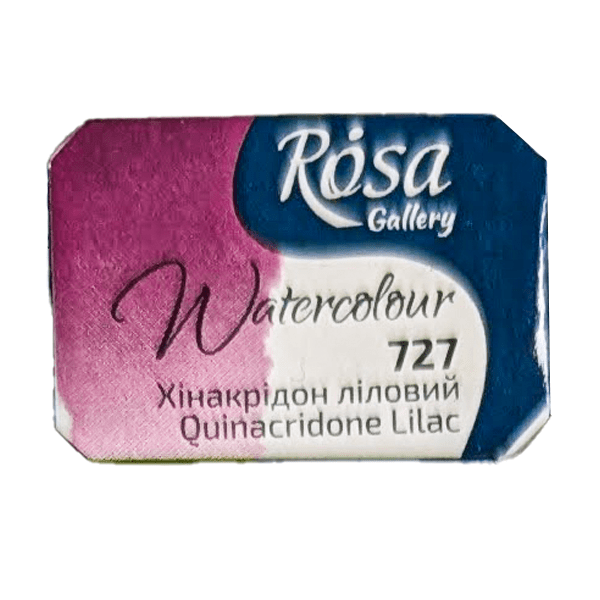 ROSA Fine Art Materials Watercolour Pan Quinacridone Lilac ROSA Gallery - Watercolours - Individual Half Pans