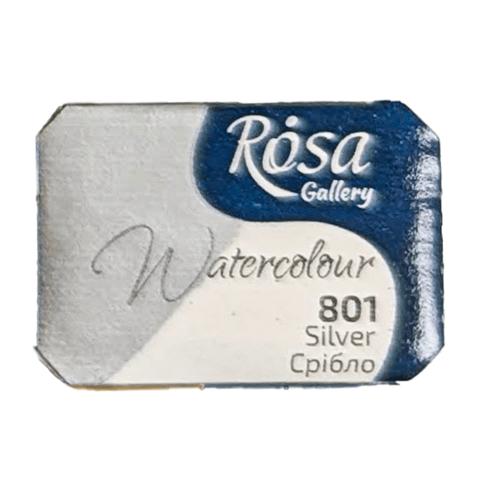 ROSA Fine Art Materials Watercolour Pan Silver ROSA Gallery - Watercolours - Individual Half Pans