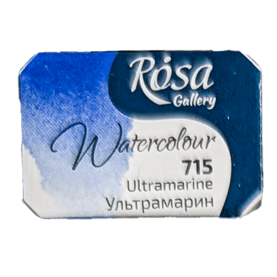 ROSA Fine Art Materials Watercolour Pan Ultramarine ROSA Gallery - Watercolours - Individual Half Pans