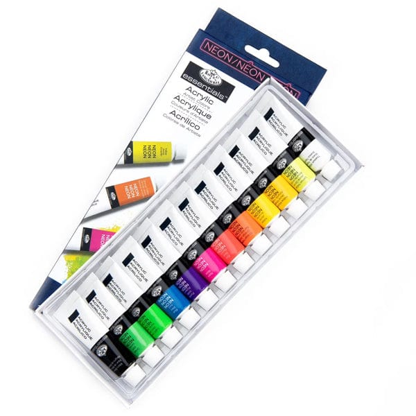 Royal & Langnickel Acrylic Paint Set Royal & Langnickel - Neon Acrylic Paint Set - 12x12mL Tubes