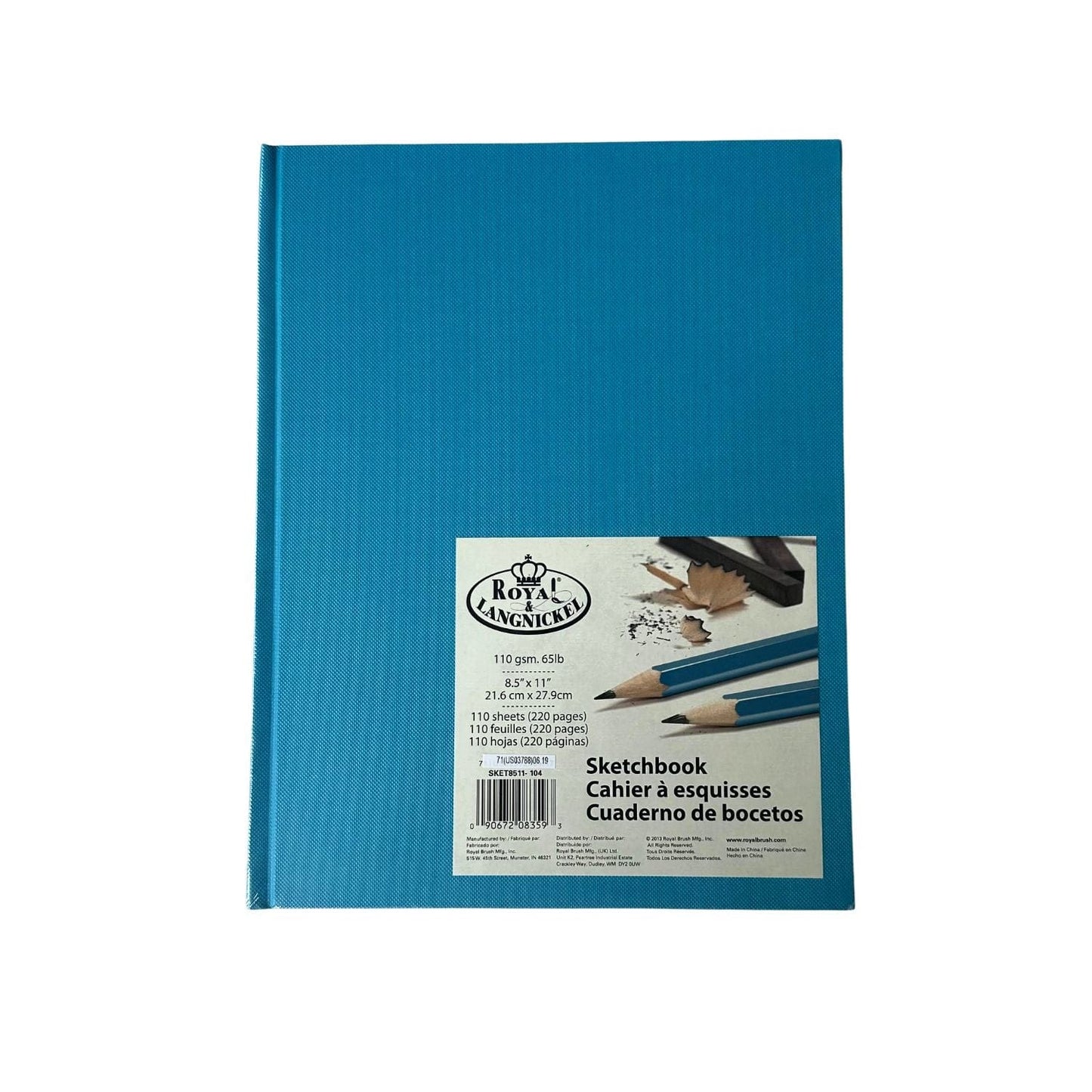Borden & Riley 234 Paris Paper for Pens Hard Cover Sketch Book 11 in. x 14 in. 40 Sheets