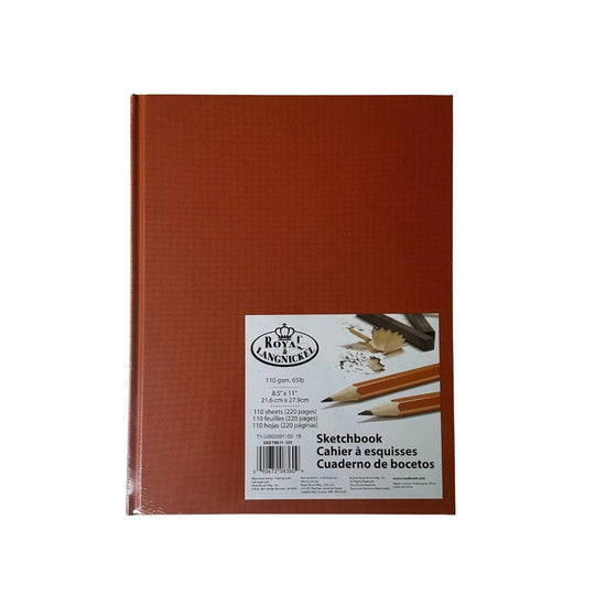 Royal & Langnickel Sketchbook - Hardcover Burnt Orange Royal & Langnickel - Rich Colour Sketchbooks - 8.5x11"