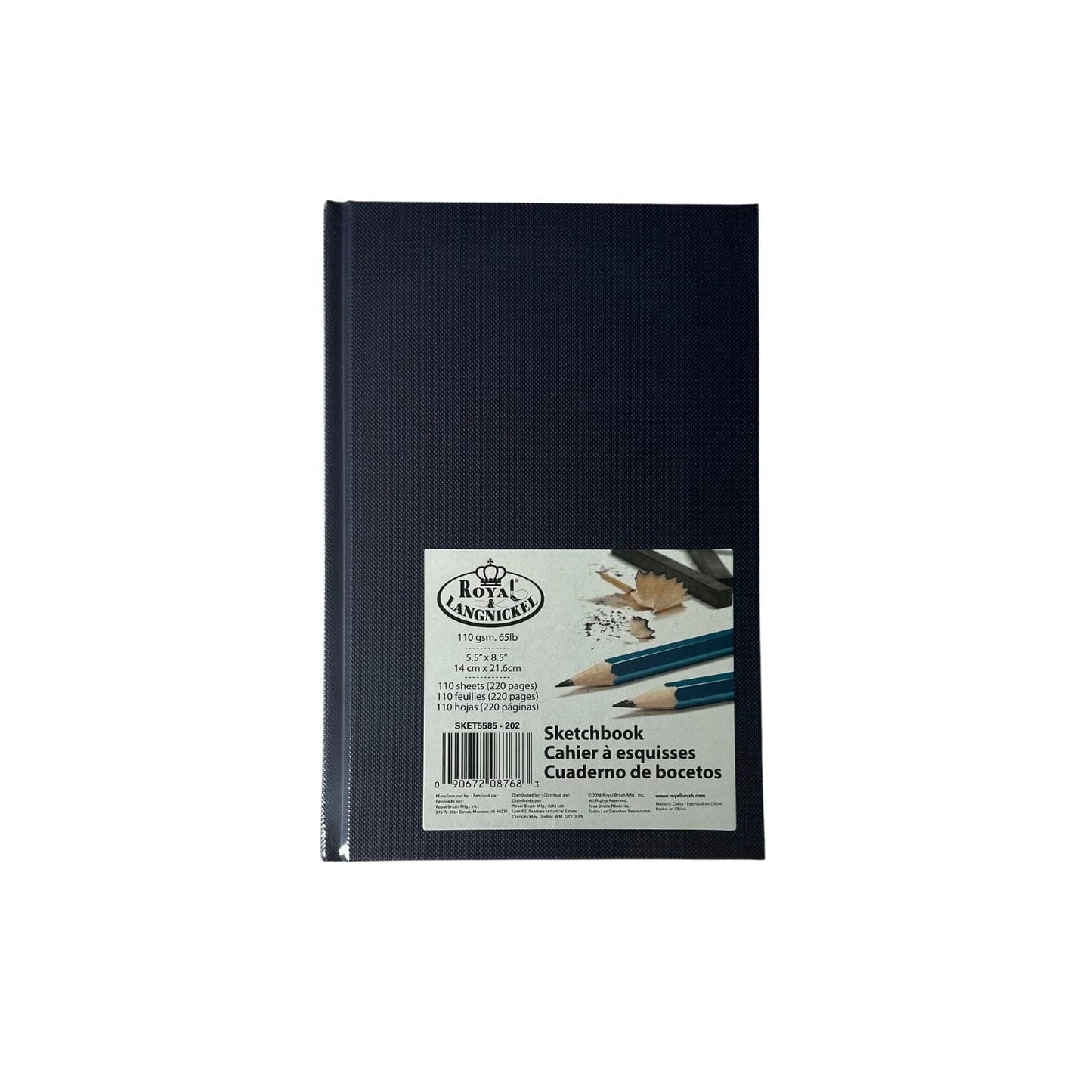 Royal & Langnickel Sketchbook - Hardcover Navy Blue Royal & Langnickel - Rich Colour Sketchbooks - 5.5x8.5"