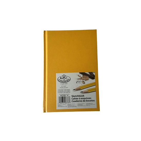 Royal & Langnickel Sketchbook - Hardcover YELLOW Royal & Langnickel - Fashion Colour Sketchbooks - 5.5x8.5"