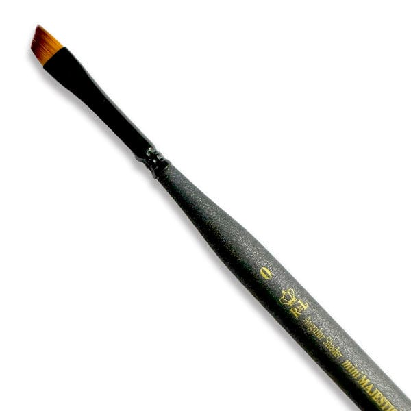 Royal & Langnickel Specialty Brush Royal & Langnickel - Mini Majestic - Angular Shader Brush - Size 0 - Item #R4200A-0