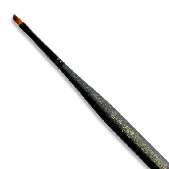 Royal & Langnickel Specialty Brush Royal & Langnickel - Mini Majestic - Angular Shader Brush - Size 12/0 - Item #R4200A-12/0