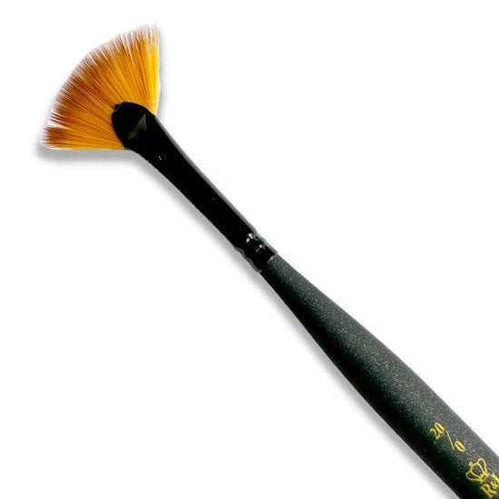 Royal & Langnickel Specialty Brush Royal & Langnickel - Mini Majestic - Fan Brush - Size 20/0 - Item #R4200FB-20/0