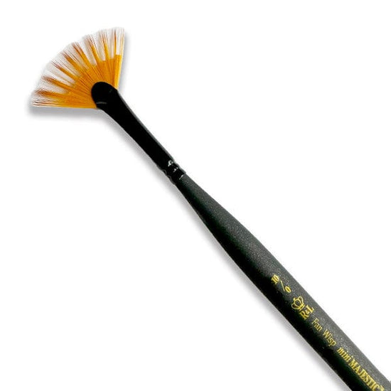 Royal & Langnickel Specialty Brush Royal & Langnickel - Mini Majestic - Fan Wisp Brush - Size 10/0 - Item #R4200FBW-10/0