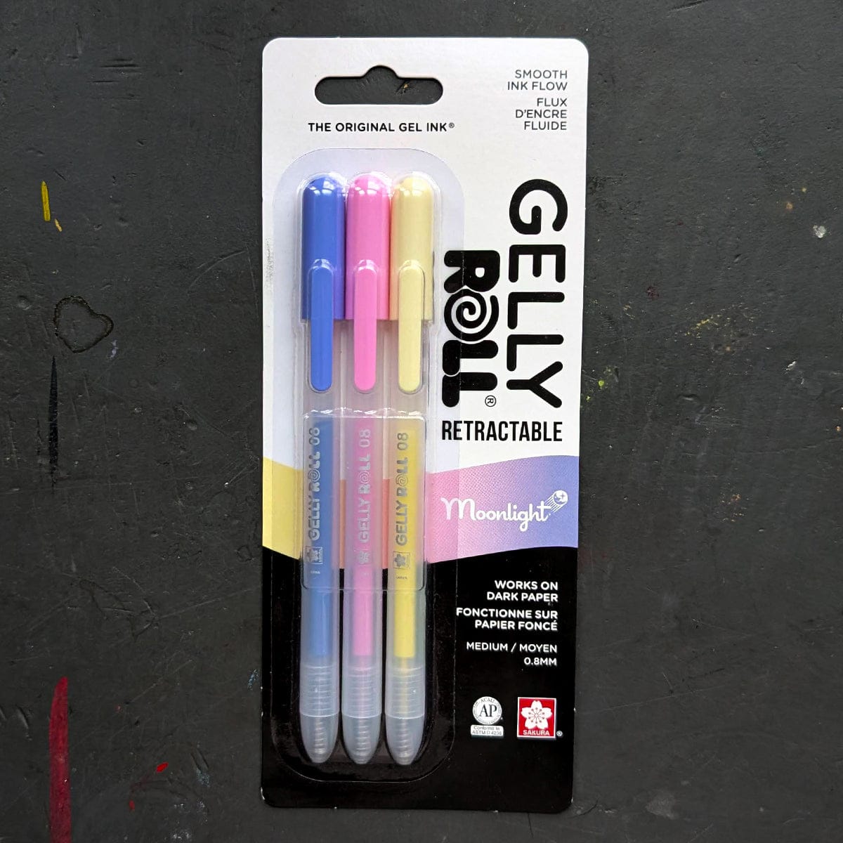 Sakura Ballpoint Pen Set Sakura - Gelly Roll Moonlight Retractable Pens - Set of 3 Colours - Bloom