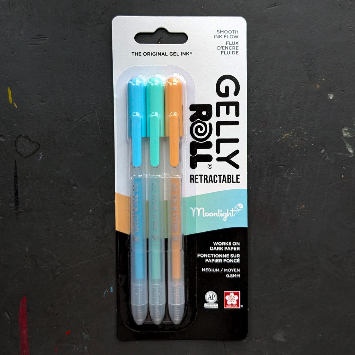 Sakura Ballpoint Pen Set Sakura - Gelly Roll Moonlight Retractable Pens - Set of 3 Colours - Garden