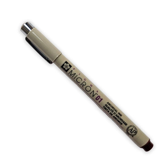 Sakura Pigment Liner Burgundy - #22 Sakura - Pigma Micron Fineliner Pens - Individual Colour of Size 01 Nibs