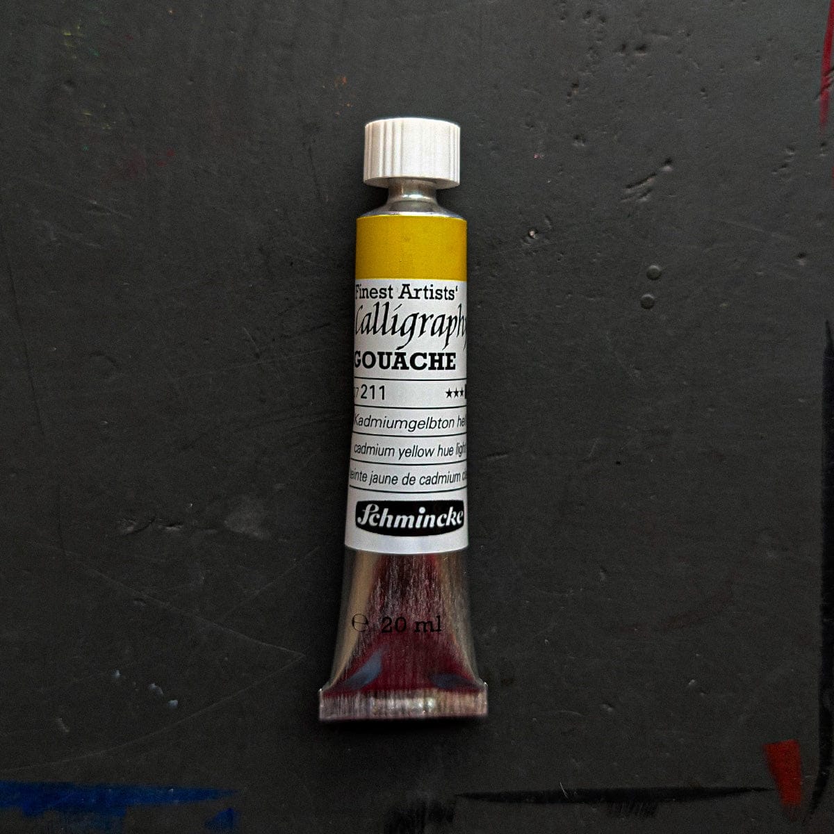 Schmincke Designer Gouache Cadmium Yellow Hue Light - 211 Schmincke - Finest Artists' Calligraphy Gouache - 20mL Tubes