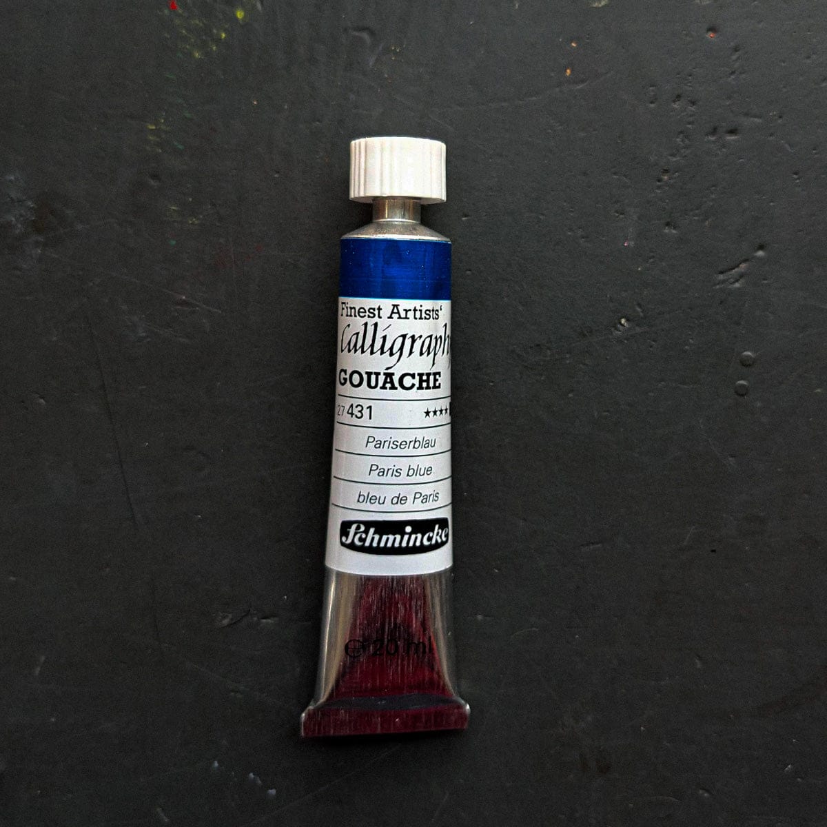 Schmincke Designer Gouache Paris Blue - 431 Schmincke - Finest Artists' Calligraphy Gouache - 20mL Tubes