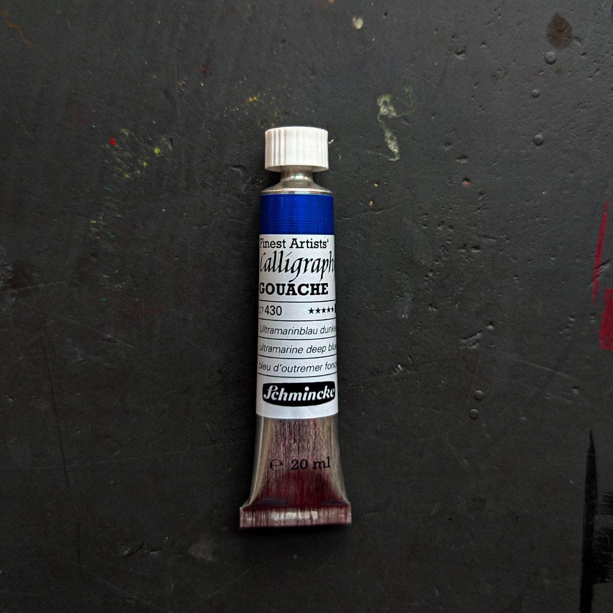 Schmincke Designer Gouache Ultramarine Deep Blue - 430 Schmincke - Finest Artists' Calligraphy Gouache - 20mL Tubes