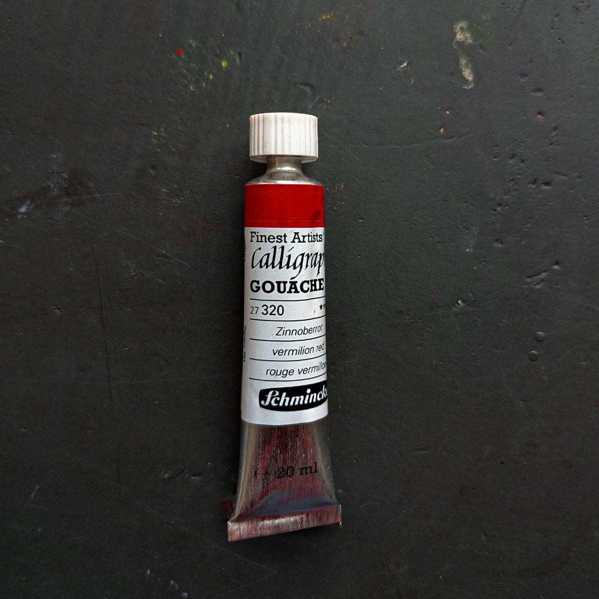 Schmincke Designer Gouache Vermilion Red - 320 Schmincke - Finest Artists' Calligraphy Gouache - 20mL Tubes