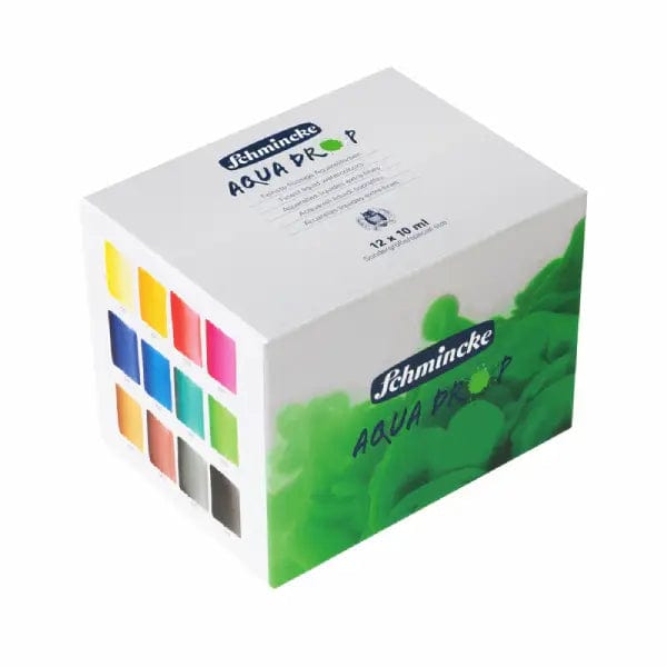 Schmincke Watercolour Ink Set Schmincke - Aqua Drop - Liquid Watercolour - Set of 12 Colours