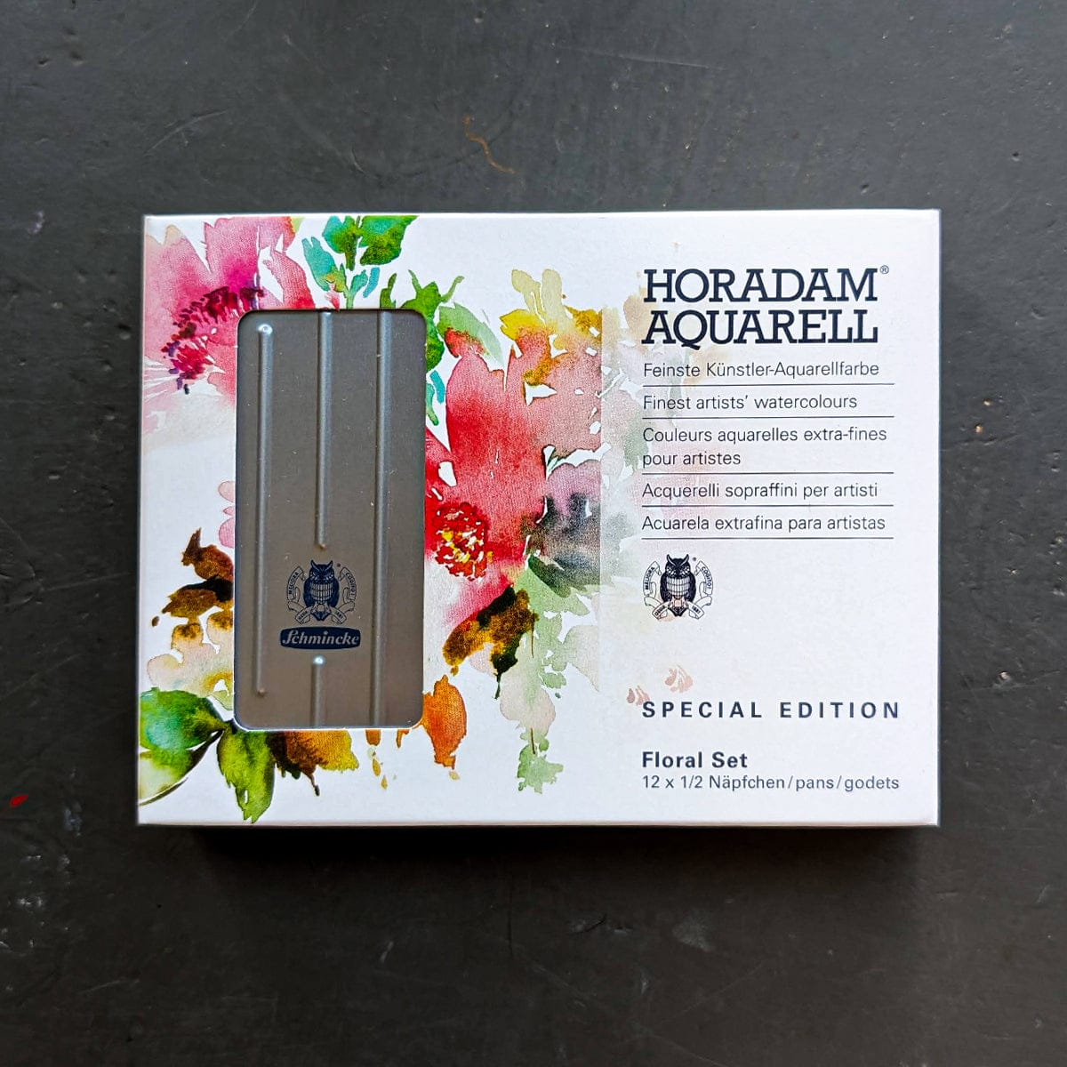 Schmincke Watercolour Set Schmincke - Horadam Aquarell - Watercolour Half Pans - Special Edition - Set of 12 Floral Colours