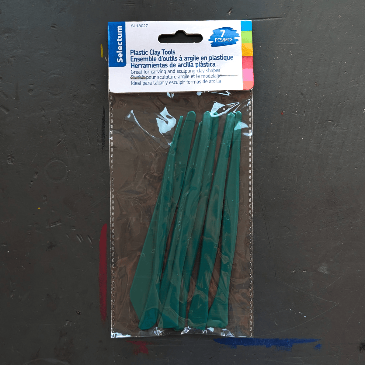 Selectum Sculpting Tool Set Selectum - Plastic Clay Tools - 7 Pieces