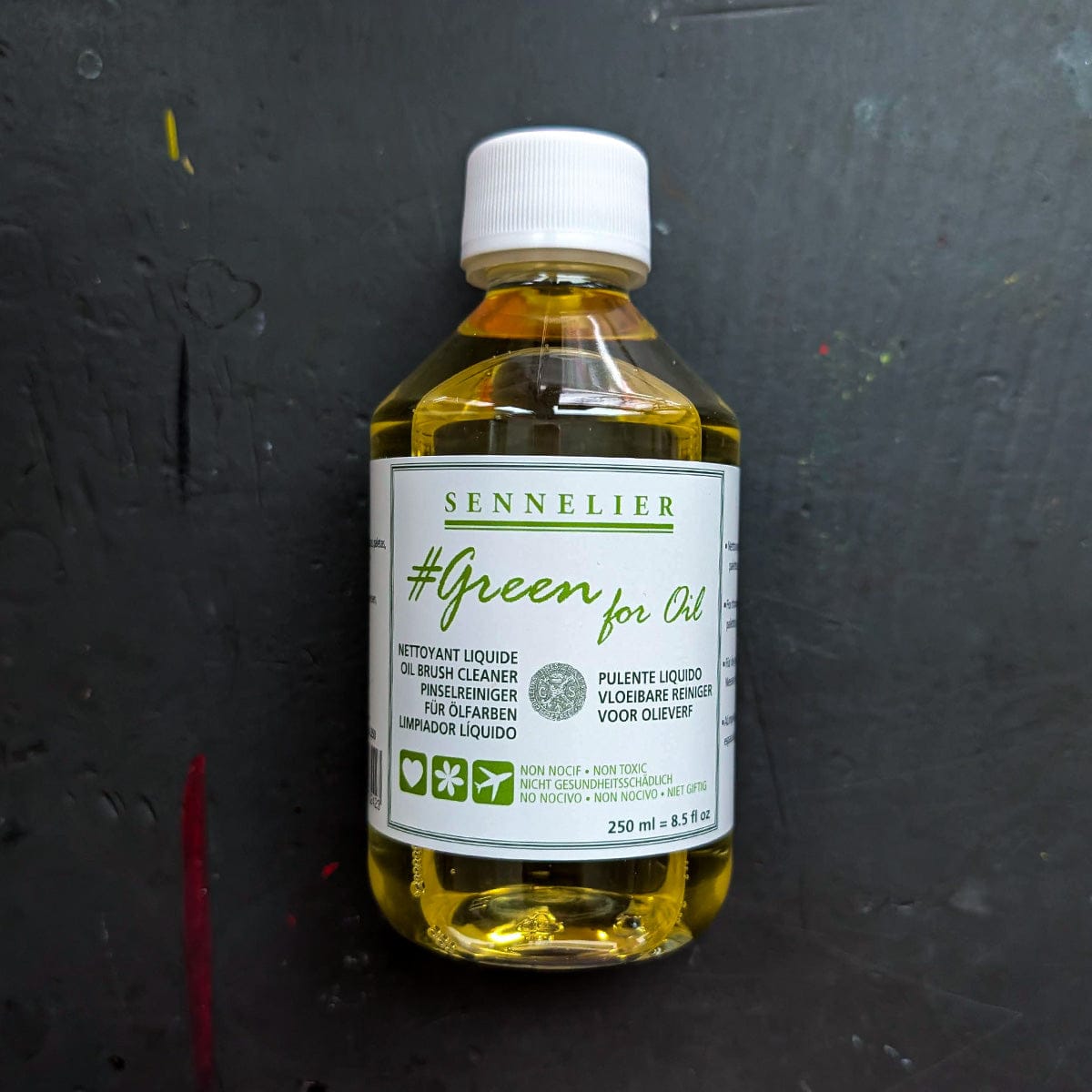 Sennelier Brush Cleaner Sennelier - Green for Oil - Brush Cleaner - 250mL Bottle