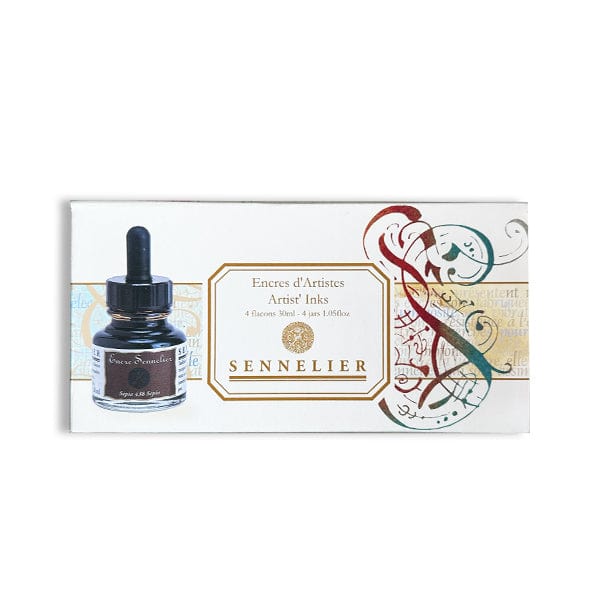 Load image into Gallery viewer, Sennelier Calligraphy Ink Sennelier - Artists&amp;#39; Inks - 4 Colour Set - Item #N134022.00
