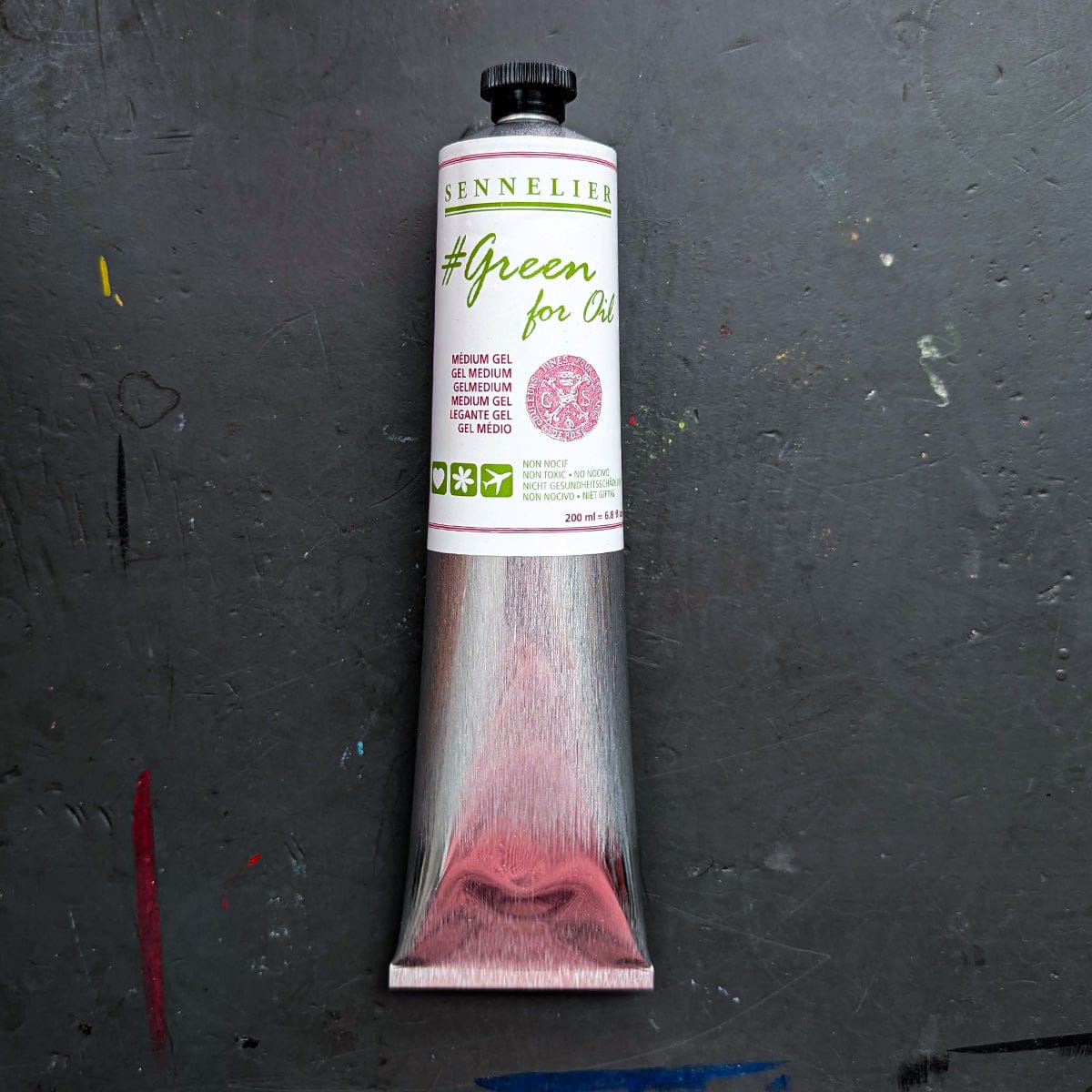 Sennelier Oil Colour Medium Sennelier - Green for Oil - Gel Medium - 200mL Tube