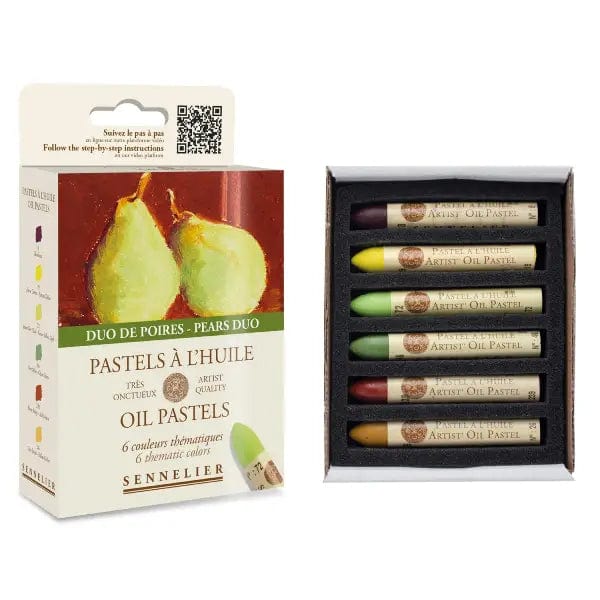 Sennelier Oil Pastel Set Sennelier - Oil Pastels - 6 Thematic Colour Set - Pears Duo