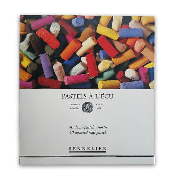 Sennelier Soft Pastels Cardboard Box Set of 80 Half Stick - Assorted Colors