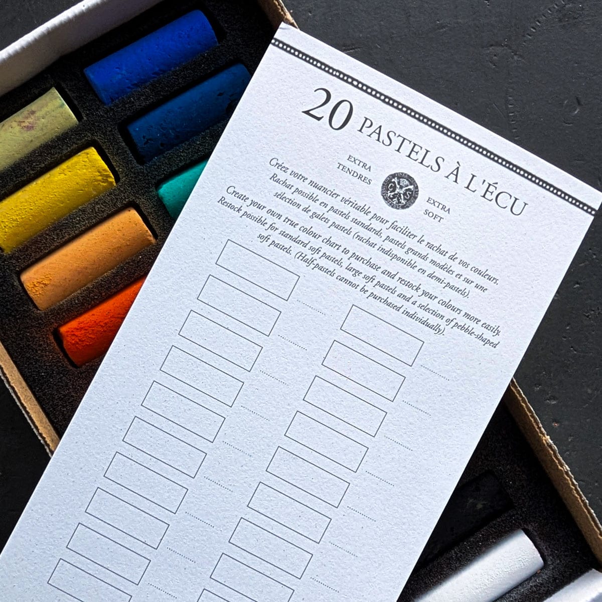 Sennelier Soft Pastel Set Sennelier - Extra Soft Pastels - Introductory Set - 20 Half Sticks