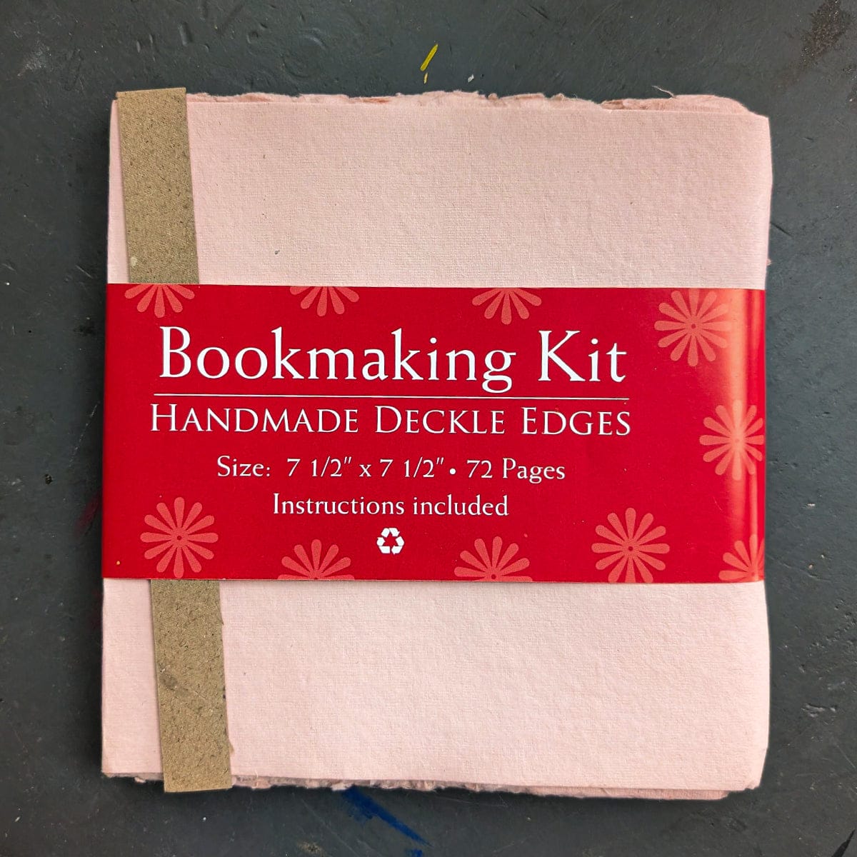 Shizen Design Book Binding Supplies Pink Shizen Design - Handmade Deckle Edge - Bookmaking Kits - 7.5x7.5"