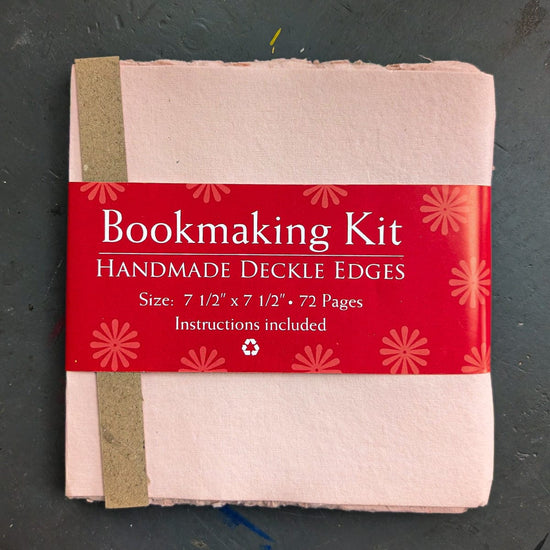Shizen Design Book Binding Supplies Pink Shizen Design - Handmade Deckle Edge - Bookmaking Kits - 7.5x7.5"