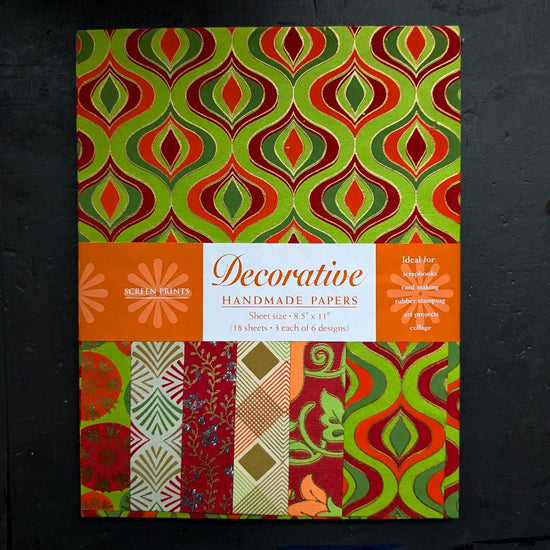 Shizen Design Paper Potluck Orange Shizen Design - Decorative Handmade Papers - 8.5x11" Sheet - Packs of 18