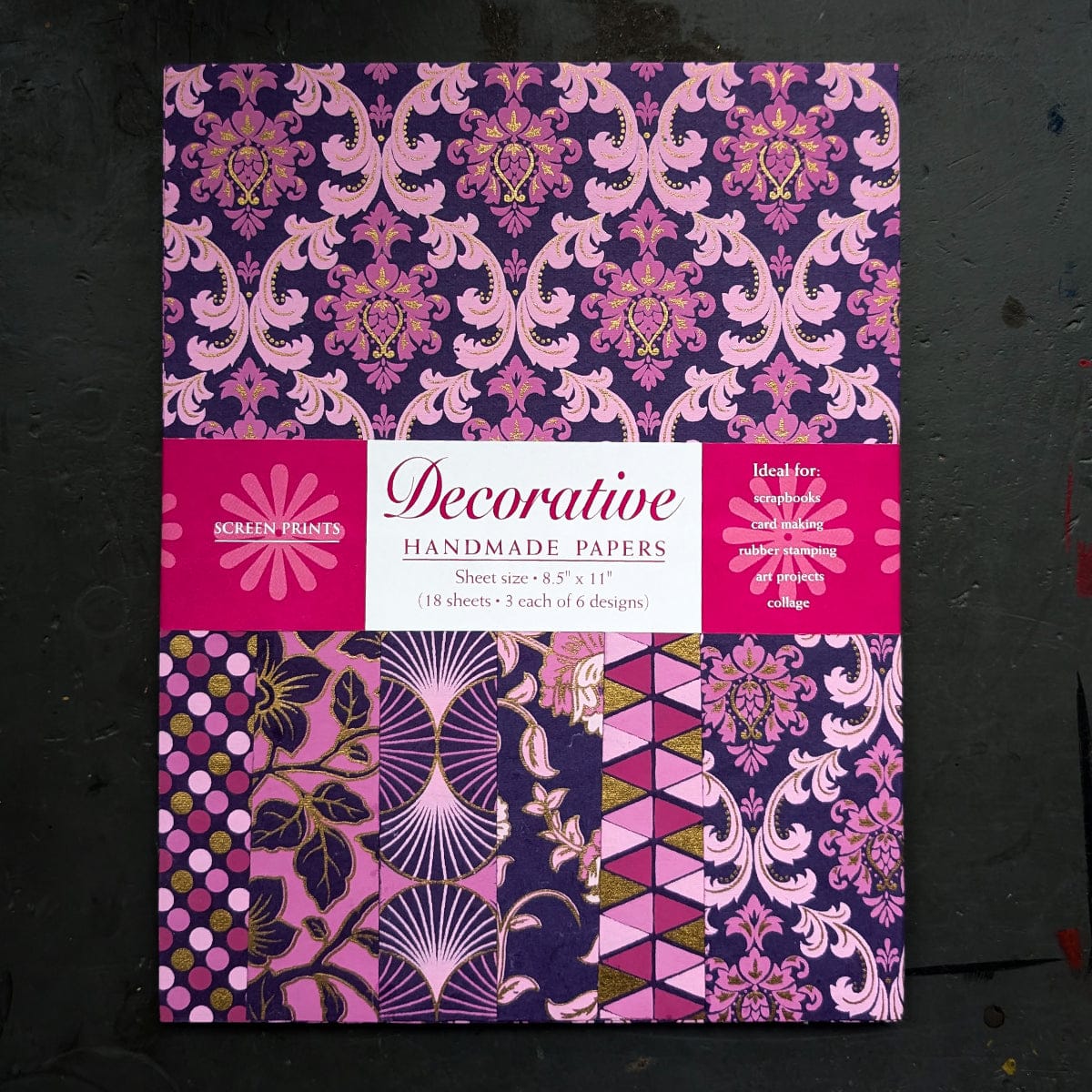 Shizen Design Paper Potluck Purple Shizen Design - Decorative Handmade Papers - 8.5x11" Sheet - Packs of 18