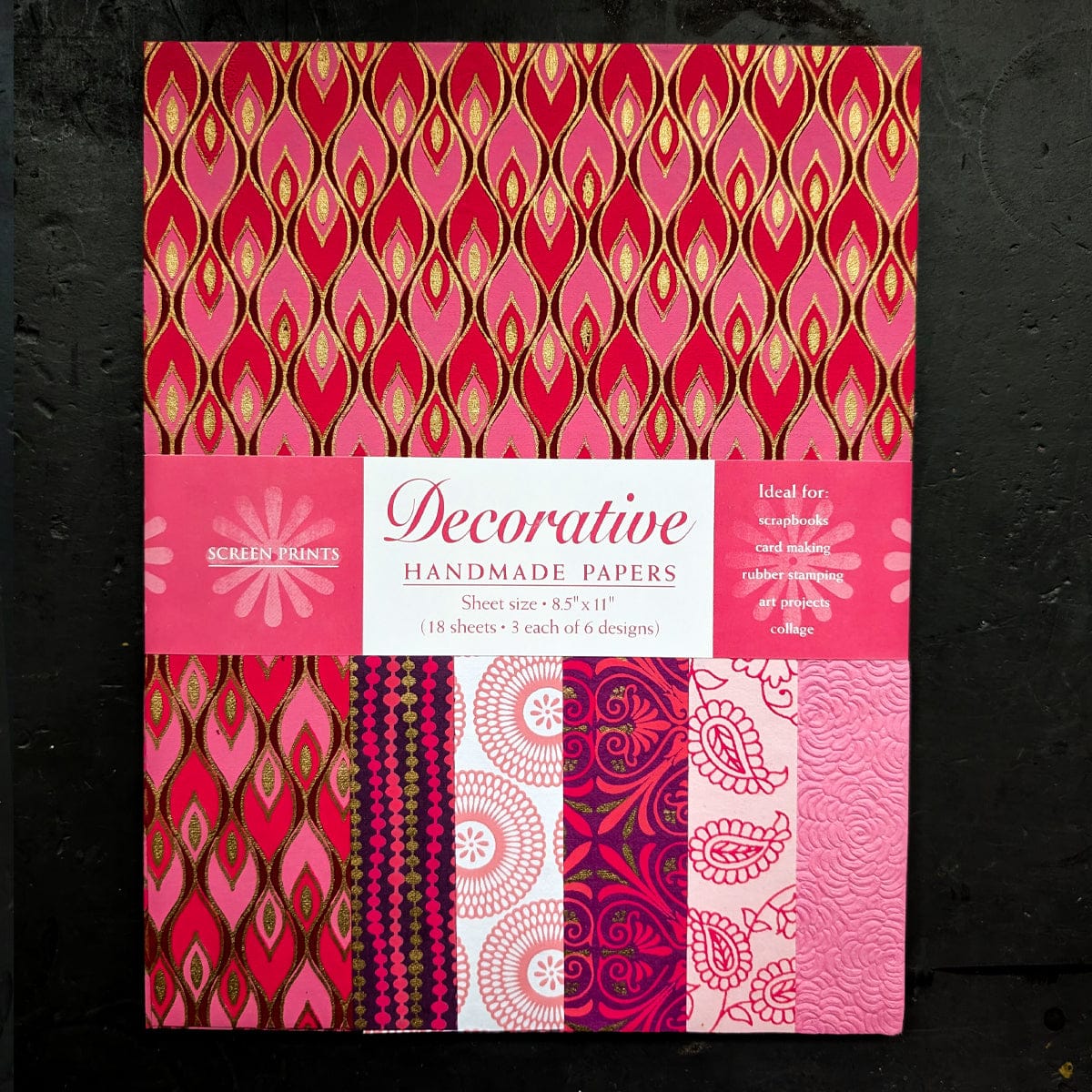 Shizen Design Paper Potluck Rose & Pink Shizen Design - Decorative Handmade Papers - 8.5x11" Sheet - Packs of 18