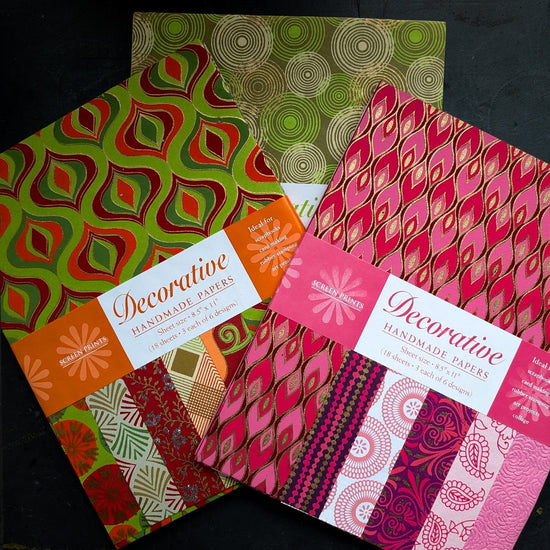 Shizen Design Paper Potluck Shizen Design - Decorative Handmade Papers - 8.5x11" Sheet - Packs of 18