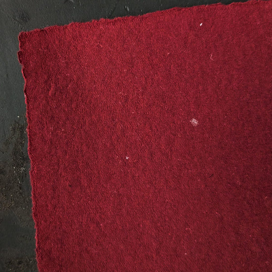 Shizen Design Pastel Paper Brick Red Shizen Design - Handmade Deckle Edge Pastel Paper - 8.5x11 Sheets