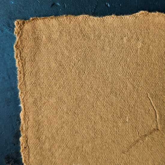 Shizen Design Pastel Paper Brown Shizen Design - Handmade Deckle Edge Pastel Paper - 8.5x11 Sheets