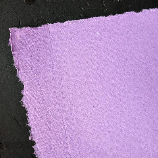 Shizen Design Pastel Paper Easter Purple Shizen Design - Handmade Deckle Edge Pastel Paper - 8.5x11 Sheets