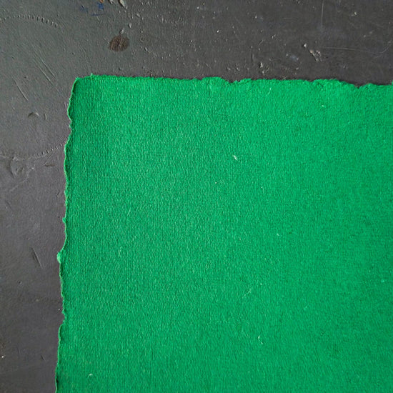 Shizen Design Pastel Paper Green Shizen Design - Handmade Deckle Edge Pastel Paper - 8.5x11 Sheets