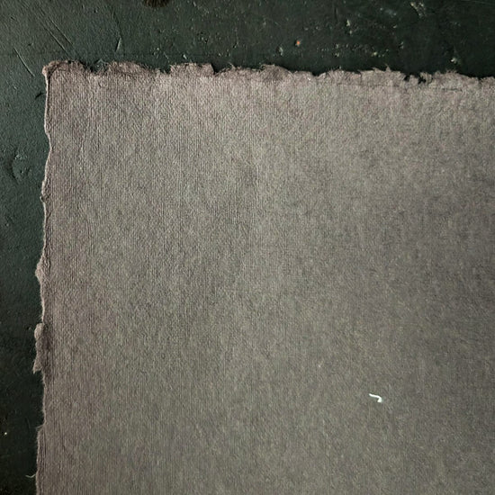 Shizen Design Pastel Paper Grey Shizen Design - Handmade Deckle Edge Pastel Paper - 8.5x11 Sheets