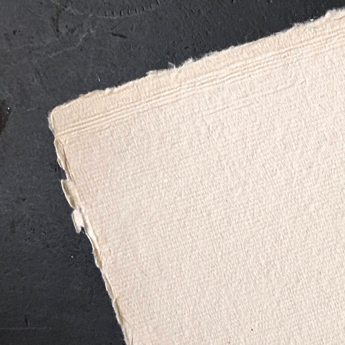 Shizen Design Pastel Paper Ivory Shizen Design - Handmade Deckle Edge Pastel Paper - 8.5x11 Sheets