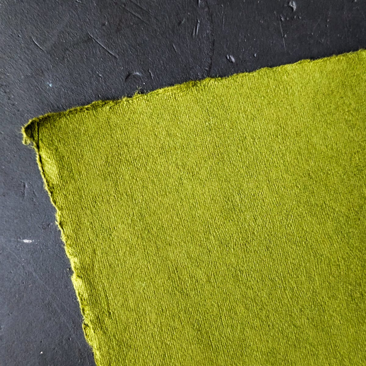 Shizen Design Pastel Paper Moss Green Shizen Design - Handmade Deckle Edge Pastel Paper - 8.5x11 Sheets