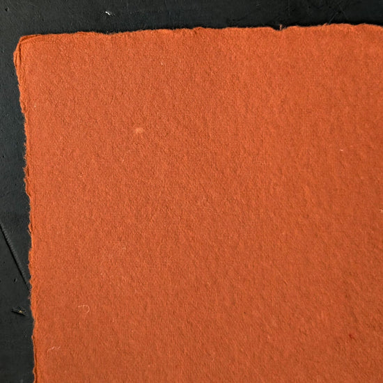 Shizen Design Pastel Paper Pumpkin Shizen Design - Handmade Deckle Edge Pastel Paper - 8.5x11 Sheets