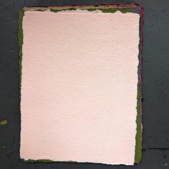 Shizen Design Pastel Paper Shizen Design - Handmade Deckle Edge Pastel Paper - Multi Colours - 25 Sheet Bundle